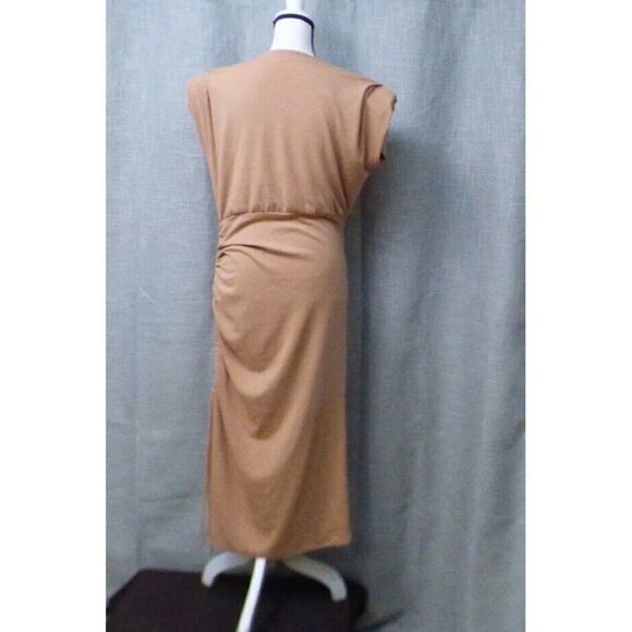 Gibsonlook Surplice V-Neck Knit Dress, Size L, Blush Sandstone - Picture 5 of 11